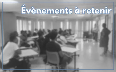 Évènements à retenir