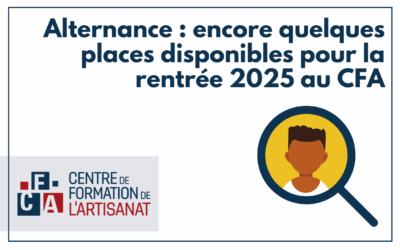 Alternance : encore quelques places disponibles pour la rentrée 2025 au CFA de la CMA
