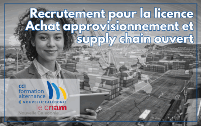 Recrutement pour la licence Achat approvisionnement et supply chain ouvert !