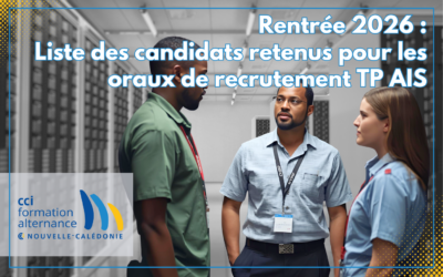 Liste des candidats retenus pour les oraux de recrutement TP Administrateur d’infrastructures sécurisées