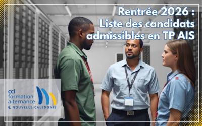 Liste des candidats admissibles en formation TP Administrateur d&rsquo;Infrastructures sécurisées